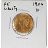 Image 1 : 1906-D $5 Liberty Head Half Eagle Gold Coin