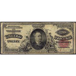1891 $20 Windom Silver Certificate Note