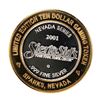 Image 2 : .999 Silver Sierra Sids Sparks, Nevada $10 Casino Limited Edition Gaming Token