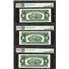 Image 2 : Lot of (3) 1953C $2 Legal Tender Notes Fr.1512 PMG Gem Uncirculated 65EPQ