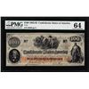 Image 1 : 1862-63 $100 Confederate States of America Note T-41 PMG Choice Uncirculated 64