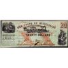 Image 1 : 1862 $20 State of Mississippi Obsolete Note