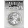 Image 1 : 2013 $1 American Silver Eagle Coin ANACS MS70 First Day of Issue