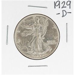 1929-D Walking Liberty Half Dollar Coin