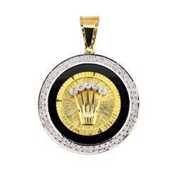 14KT Yellow Gold 1.50 ctw Diamond Pendant