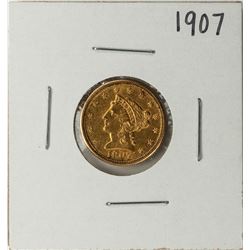 1907 $2 1/2 Liberty Head Quarter Eagle Gold Coin