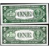 Image 2 : Lot of 1935A $1 Hawaii & North Africa WWII Emergency Issue Silver Certificate Notes