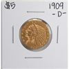 Image 1 : 1909-D $5 Indian Head Half Eagle Gold Coin