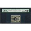 Image 1 : March 3, 1863 5 Cents Third Issue Fractional Currency Note Fr.1239 PMG Uncirculated 62EPQ