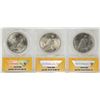Image 2 : Lot of 1922-1924 $1 Peace Silver Dollar Coins ANACS MS62