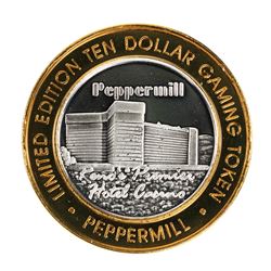 .999 Fine Silver Peppermill Reno, Nevada $10 Limited Edition Gaming Token