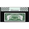 Image 2 : 1929 $5 Federal Reserve Bank Note Kansas City Fr.1850-J PCGS Very Choice New 64PPQ
