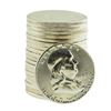 Image 1 : Roll of (20) Brilliant Uncirculated 1958 Franklin Half Dollar Coins
