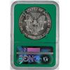 Image 2 : 1988 $1 American Silver Eagle Coin NGC MS69 Green Core