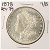 Image 1 : 1878 7/8 $1 Morgan Silver Dollar Coin