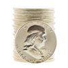 Image 1 : Roll of (20) Brilliant Uncirculated 1963 Franklin Half Dollar Coins