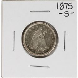 1875-S Twenty Cent Piece Coin