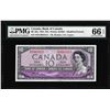 Image 1 : 1954 $10 Bank of Canada Note BC-40a PMG Gem Uncirculated 66EPQ