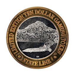 .999 Silver Stateline Wendover, Nevada $10 Limited Edition Casino Gaming Token