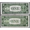 Image 2 : Lot of (2) 1935A $1 North Africa WWII Emergency Issue Silver Certificate Notes