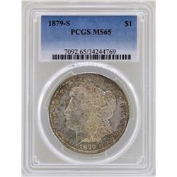 1879-S $1 Morgan Silver Dollar Coin PCGS MS65