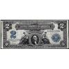 Image 1 : 1899 $2 Mini-Porthole Silver Certificate Note