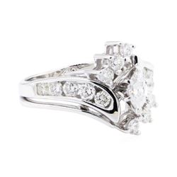 14KT White Gold 1.20 ctw Diamond Ring