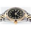 Image 8 : Rolex Mens Two Tone 14K Black Diamond String Lugs & Sapphire Datejust Wristwatch