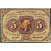Image 1 : July 17, 1862 5 Cent 1st Issue Fractional Currency note