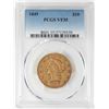 Image 1 : 1849 $10 Liberty Head Eagle Gold Coin PCGS VF35
