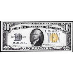 1934A $10 North Africa WWII Emergency Issue Silver Certificate Note