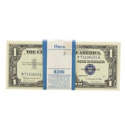 Pack of (100) Consecutive 1957B $1 Silver Certificate Notes