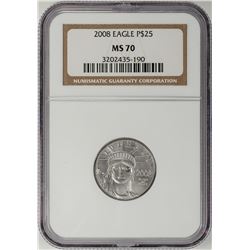 2008 $25 Platinum American Eagle Coin NGC MS70
