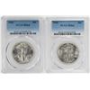 Image 1 : Lot of (2) 1943 Walking Liberty Half Dollar Coins NGC MS64