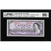 Image 1 : 1954 $10 Bank of Canada Note BC-40B PMG Gem Uncirculated 66EPQ