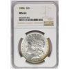 Image 1 : 1886 $1 Morgan Silver Dollar Coin NGC MS63 Amazing Toning