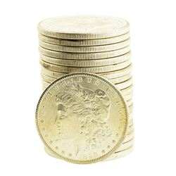 Roll of (20) Brilliant Uncirculated 1898-O $1 Morgan Silver Dollar Coins