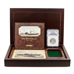 SS Republic Shipwreck 1859-O Seated Liberty Half Dollar Coin NGC w/ Box & COA