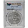 Image 1 : 2018 South Africa Krugerrand Silver Coin PCGS MS69 First Issue