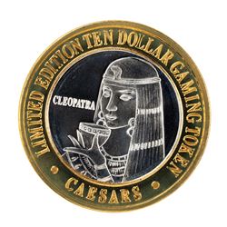 .999 Silver Caesars Palace Lake Tahoe, NV $10 Casino Limited Edition Gaming Token