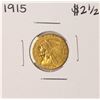 Image 1 : 1915 $2 1/2 Indian Head Quarter Eagle Gold Coin