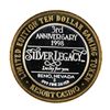 Image 2 : .999 Fine Silver Silver Legacy Reno, Nevada $10 Limited Edition Gaming Token