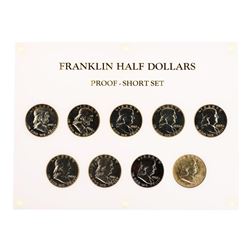 Set of 1955-1963 Proof Franklin Half Dollar Coins