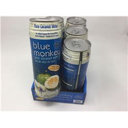 Lot of Blue Monkey Pure Coconut Water with Pulp (6 x 520ml)
