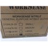 Image 3 : Lot of Worksens General Purpose Nitrile Blue Latex Free Gloves Powder-Free- XL (8 x 100)