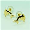 Image 3 : 14KYellow Gold Dolphin Screwback Earrings, Suggested Retail Value $140