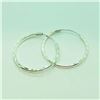Image 1 : Sterling Silver Hoop Earrings (~weight 3g), Suggested Retail Value $60