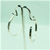 Image 3 : Sterling Silver Hoop Earrings (~weight 3g), Suggested Retail Value $60