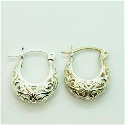 Sterling Silver Earrings (~weight 2.5g), Suggested Retail Value $60