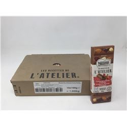 Lot of Nestle L'AtelierCranberries, Almonds & Hazelnut Bars (15 x 100g)